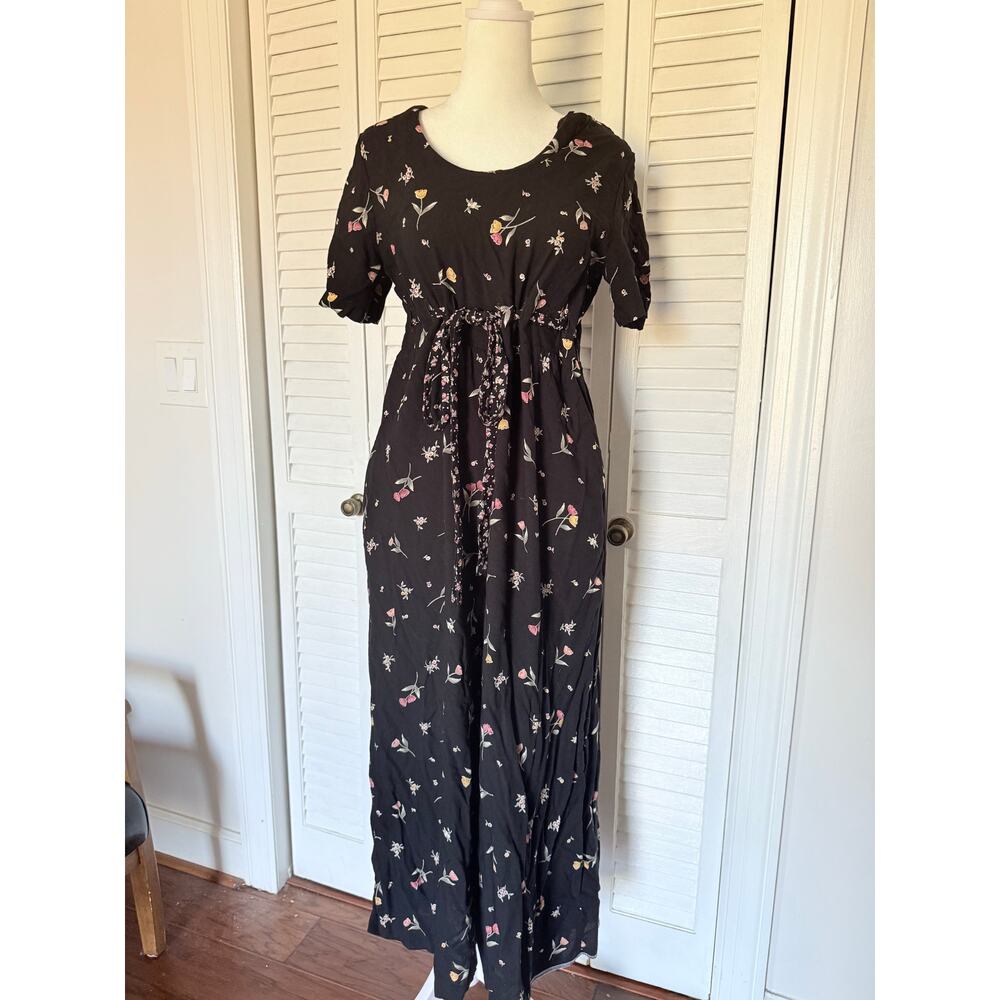 Vintage 90s Wide Leg Jumpsuit Small